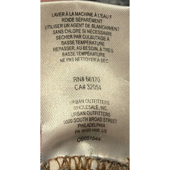 BDG Jeans Womens Size 28 Blue Colorblock Patchwork Raw Hem - Picture 6 of 6